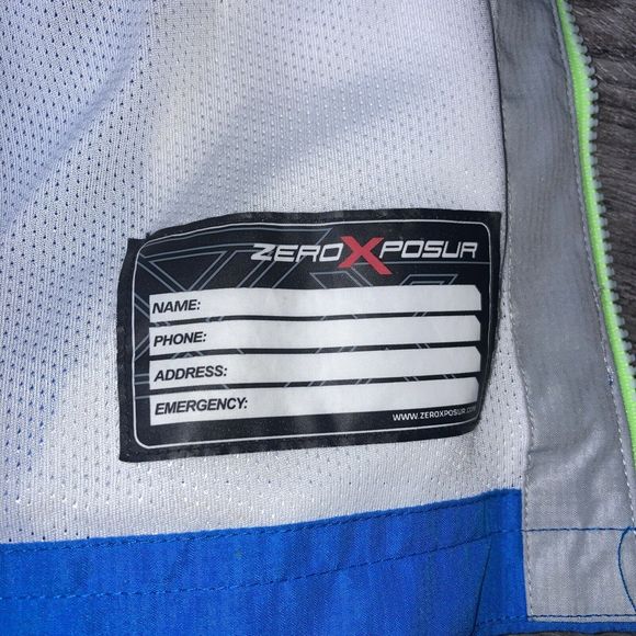 AQ Explore The Unknown Boys Hooded Lined Jacket M Medium 10/12 Blue Green Gray - Picture 8 of 9